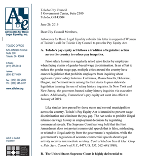 ABLE fair wage